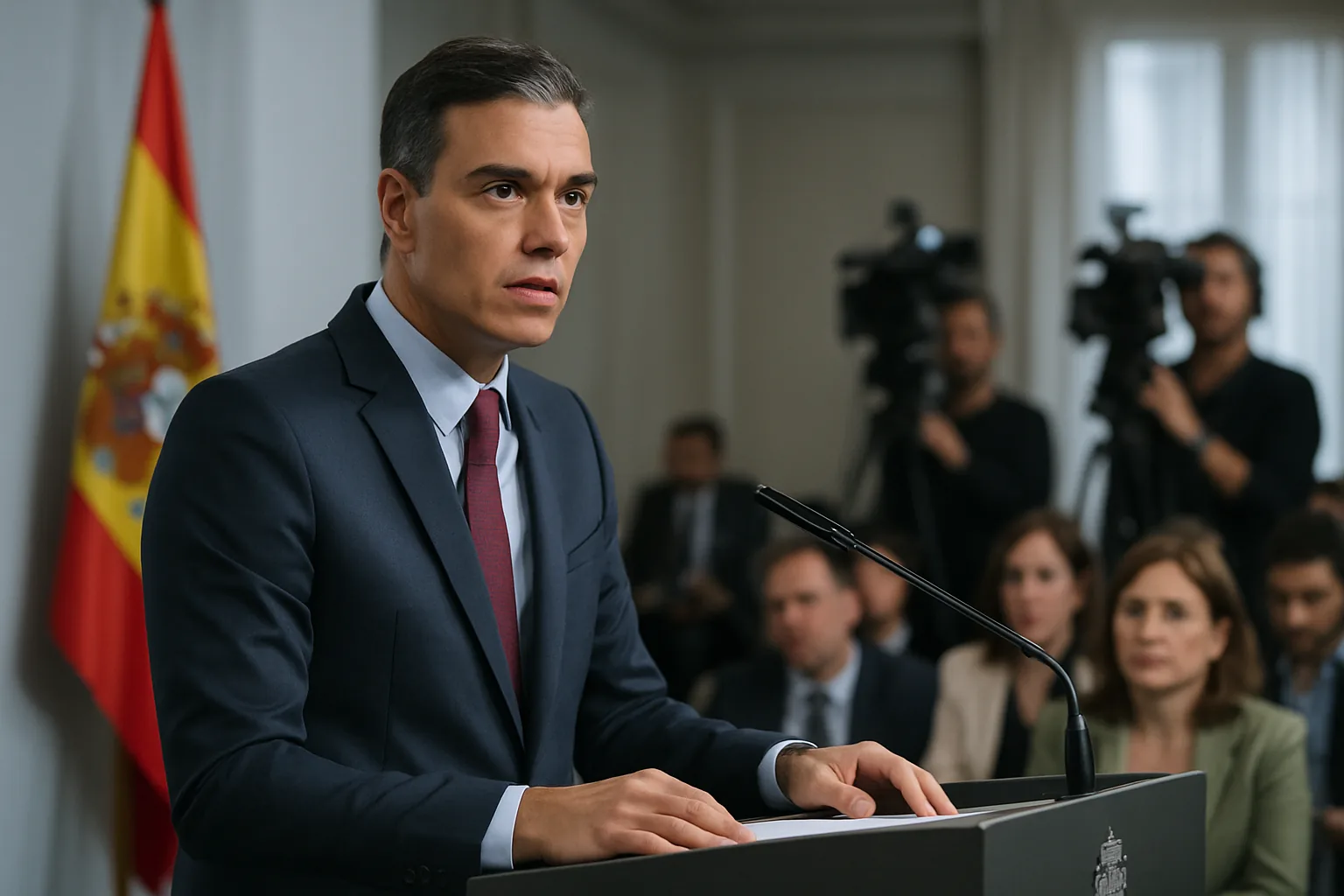 Pedro Sánchez en el centro de la política española